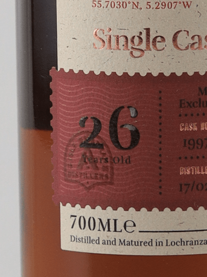 Arran 26 Year Old 1997 Sherry Puncheon - Bottle Of Japan