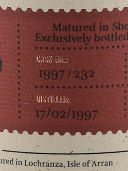 Arran 26 Year Old 1997 Sherry Puncheon - Bottle Of Japan