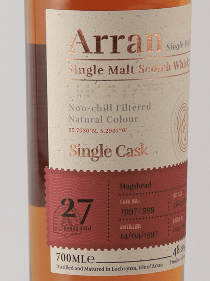 Arran 27 Year Old 1997 Hogshead - Bottle Of Japan