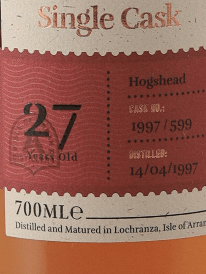 Arran 27 Year Old 1997 Hogshead - Bottle Of Japan