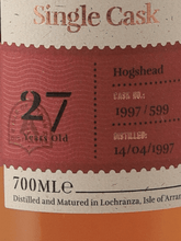 Load image into Gallery viewer, Arran 27 Year Old 1997 Hogshead - Bottle Of Japan