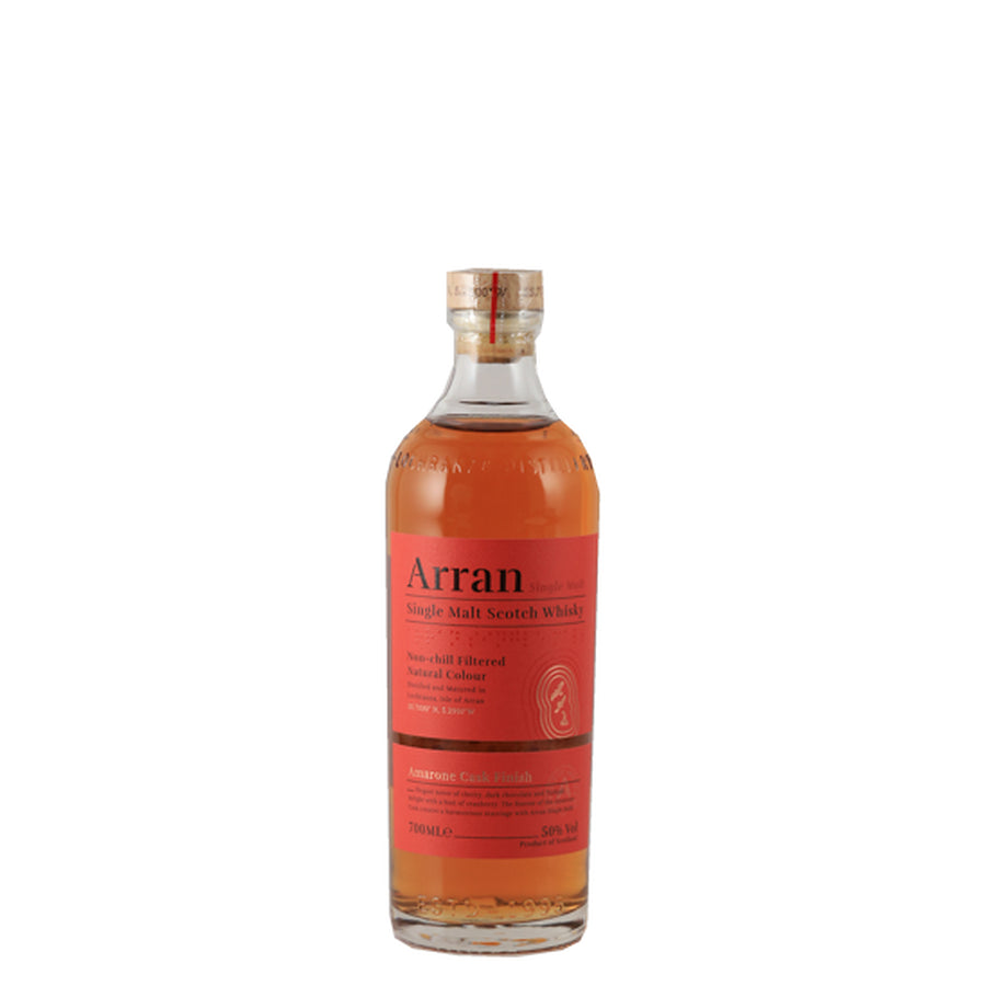 Arran Amarone Cask Finish 700ml single malt whisky, bottle front view