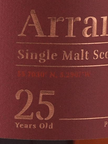 Arran Malt 25 Year Old 2024 Release - Bottle Of Japan