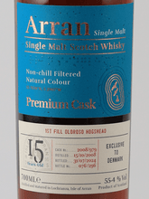 Load image into Gallery viewer, Arran Premium Cask 15 Year Old 2008 - Bottle Of Japan