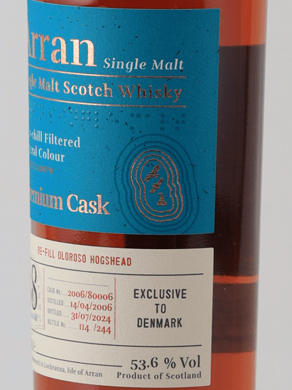 Arran Premium Cask 18 Year Old 2006 - Bottle Of Japan