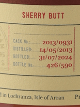 Load image into Gallery viewer, Arran Private Cask 11 Year Old 2013 - Bottle Of Japan