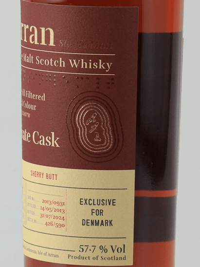 Arran Private Cask 11 Year Old 2013 - Bottle Of Japan