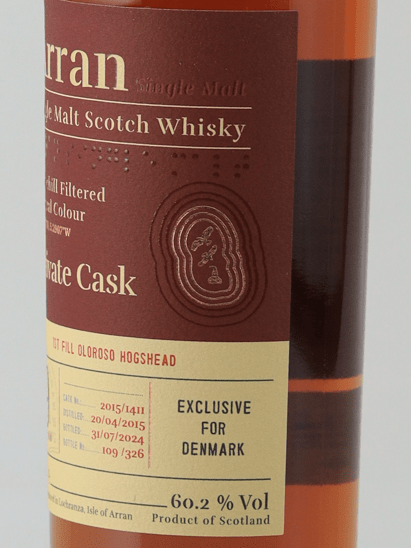 Arran Private Cask 9 Year Old 2015 - Bottle Of Japan