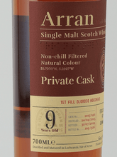 Load image into Gallery viewer, Arran Private Cask 9 Year Old 2015 - Bottle Of Japan