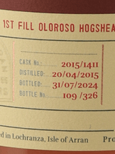 Load image into Gallery viewer, Arran Private Cask 9 Year Old 2015 - Bottle Of Japan