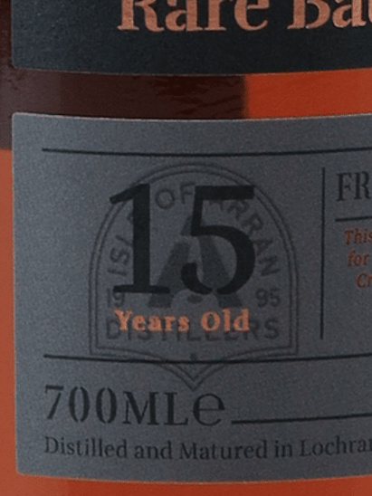 Arran Rare batch 15 Year Old French Oak Grand Cru - Bottle Of Japan