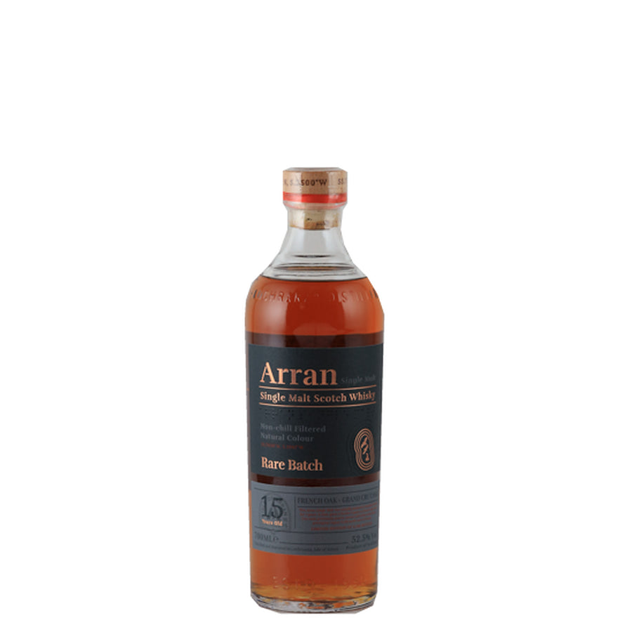 Arran Rare Batch 15 Year Old French Oak Grand Cru 52.5% 700ml - bottle front