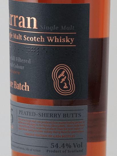 Arran Rare Batch 15 Year Old Peated Sherry Butt - Bottle Of Japan