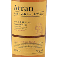 Load image into Gallery viewer, Arran Sauternes Cask Finish single malt whisky yellow front label