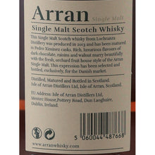 Load image into Gallery viewer, Arran Small Batch PX Sherry Cask Single Malt Scotch Whisky 48% 700ml - back label