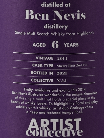 Artist Collective Ben Nevis 6 Year Old 2014 - Bottle Of Japan