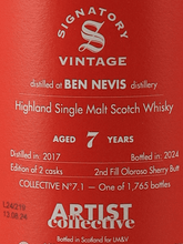 Load image into Gallery viewer, Artist Collective Ben Nevis 7 Year Old 2017 - Bottle Of Japan