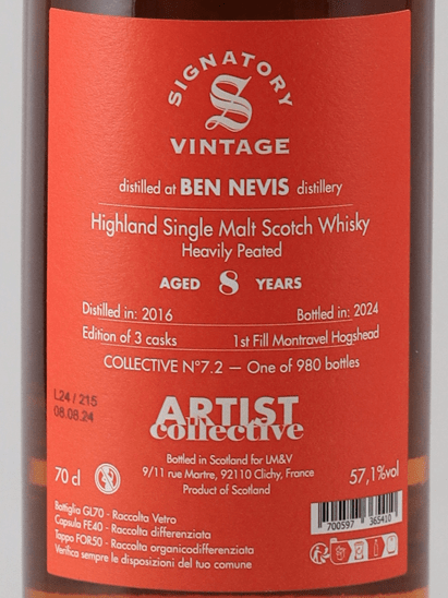 Artist Collective Ben Nevis 8 Year Old 2016 Peated - Bottle Of Japan
