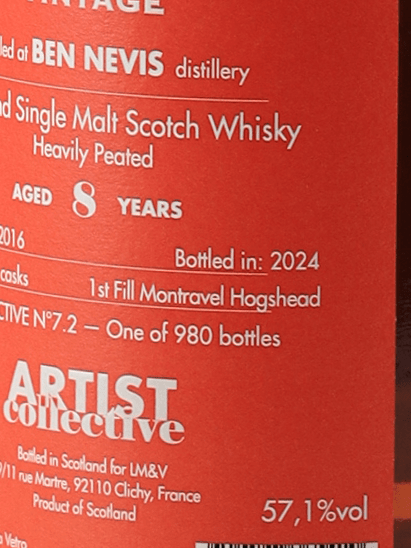 Artist Collective Ben Nevis 8 Year Old 2016 Peated - Bottle Of Japan