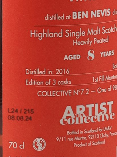 Artist Collective Ben Nevis 8 Year Old 2016 Peated - Bottle Of Japan
