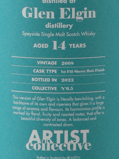 Artist Collective Glen Elgin 14 Year Old 2008 - Bottle Of Japan