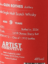 Load image into Gallery viewer, Artist Collective Glenlossie 9 Year Old 2015 - Bottle Of Japan