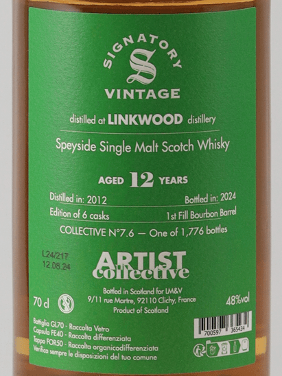 Artist Collective Linkwood 12 Year Old 2012 - Bottle Of Japan