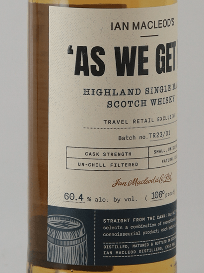 As We Get It Highland Single Malt - Bottle Of Japan