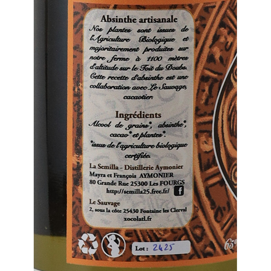 Aymonier Absinthe Azteque - ingredients and lot