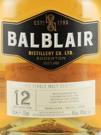 Balblair 12 Year Old - Bottle Of Japan