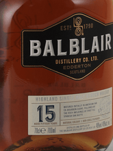 Load image into Gallery viewer, Balblair 15 Year Old - Bottle Of Japan