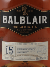 Load image into Gallery viewer, Balblair 15 Year Old - Bottle Of Japan
