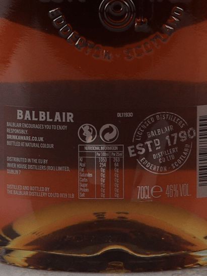 Balblair 15 Year Old - Bottle Of Japan