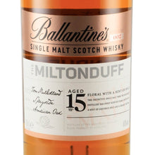 Load image into Gallery viewer, Ballantine's Miltonduff 15 Year Old single malt whisky, Miltonduff 15 year front label