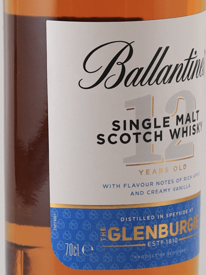 Ballantine's Single Malt Glenburgie 12 Year Old - Bottle Of Japan