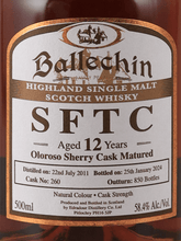 Load image into Gallery viewer, Ballechin 12 Year Old 2011 Sherry Cask Matured - Bottle Of Japan
