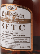 Load image into Gallery viewer, Ballechin 12 Year Old 2011 Sherry Cask Matured - Bottle Of Japan