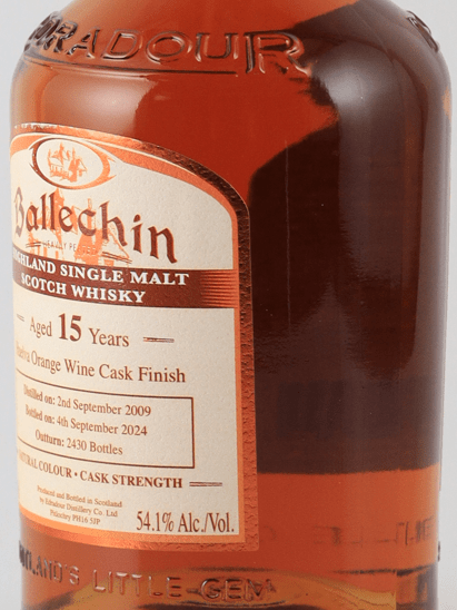 Ballechin 15 Year Old 2009 Orange Wine Cask Finish - Bottle Of Japan