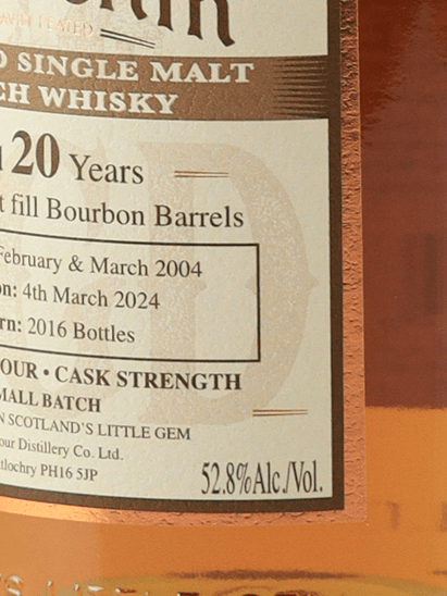 Ballechin 20 Year Old 2004 OGD Bourbon Cask - Bottle Of Japan