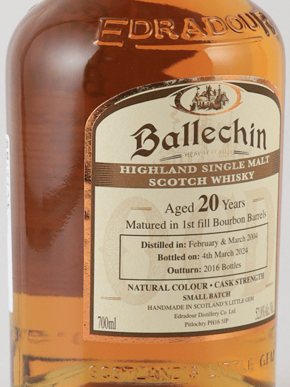 Ballechin 20 Year Old 2004 OGD Bourbon Cask - Bottle Of Japan