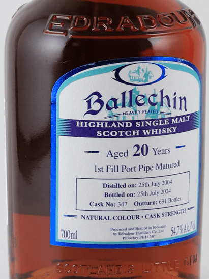 Ballechin 20 Year Old 2004 Port Pipe - Bottle Of Japan
