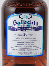 Load image into Gallery viewer, Ballechin 20 Year Old 2004 Port Pipe - Bottle Of Japan