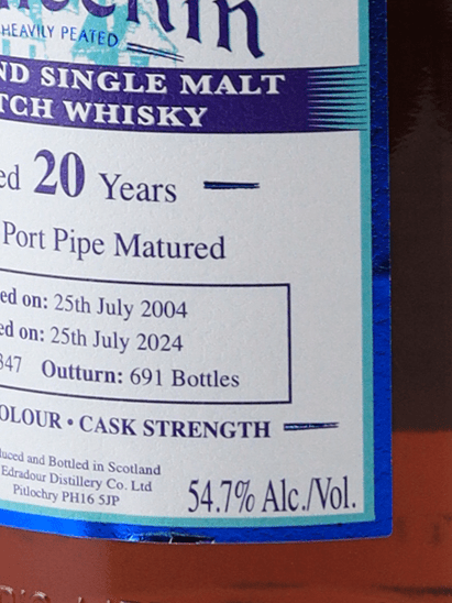 Ballechin 20 Year Old 2004 Port Pipe - Bottle Of Japan