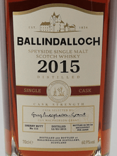 Load image into Gallery viewer, Ballindalloch Single Cask 2015 Sherry Butt - Bottle Of Japan