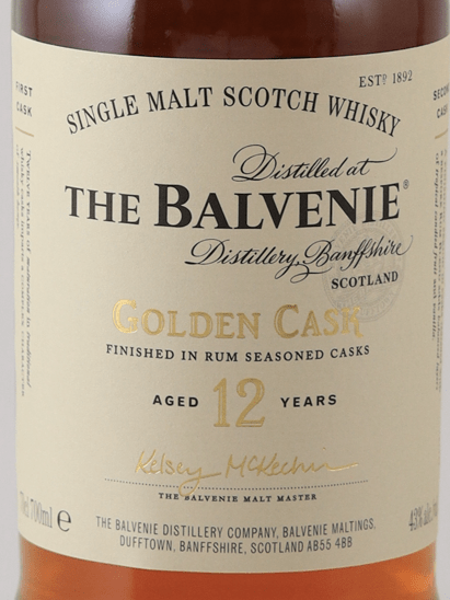 Balvenie 12 Year Old Golden Cask - Bottle Of Japan