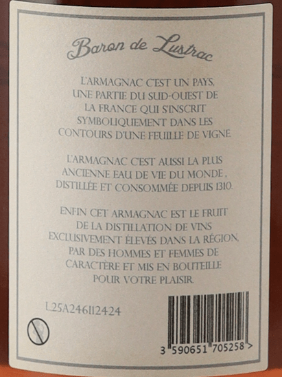 Baron de Lustrac 25 Year Old XO - Bottle Of Japan