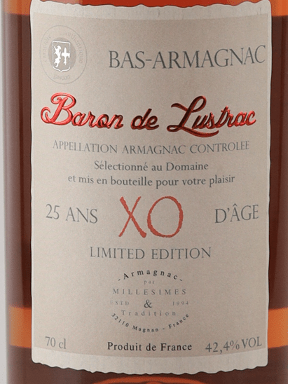 Baron de Lustrac 25 Year Old XO - Bottle Of Japan