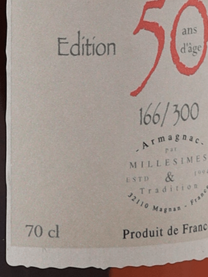 Baron de Lustrac 50 Year Old Limited Edition - Bottle Of Japan
