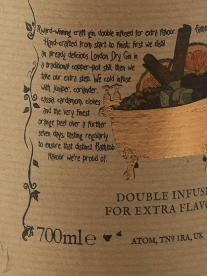 Bathtub Gin 700ml - Bottle Of Japan