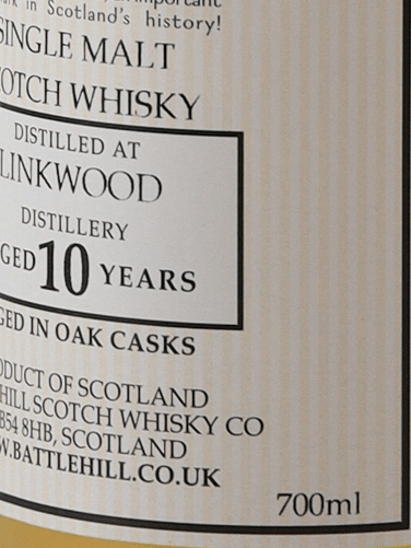 Battlehill Linkwood 10 Year Old - Bottle Of Japan